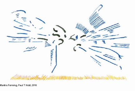STARTS: Pault T Kidd's asemic writing - mantra emerging
